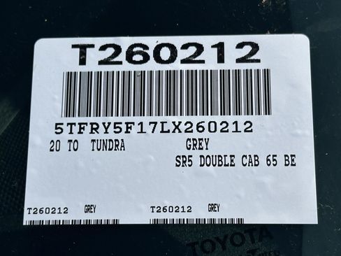 Certified 2020 Toyota Tundra SR5 w/ SR5 Upgrade Package RWD image 15