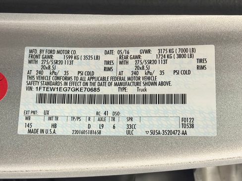 Used 2016 Ford F150 Lariat w/ Equipment Group 502A Luxury AWD/4WD image 26