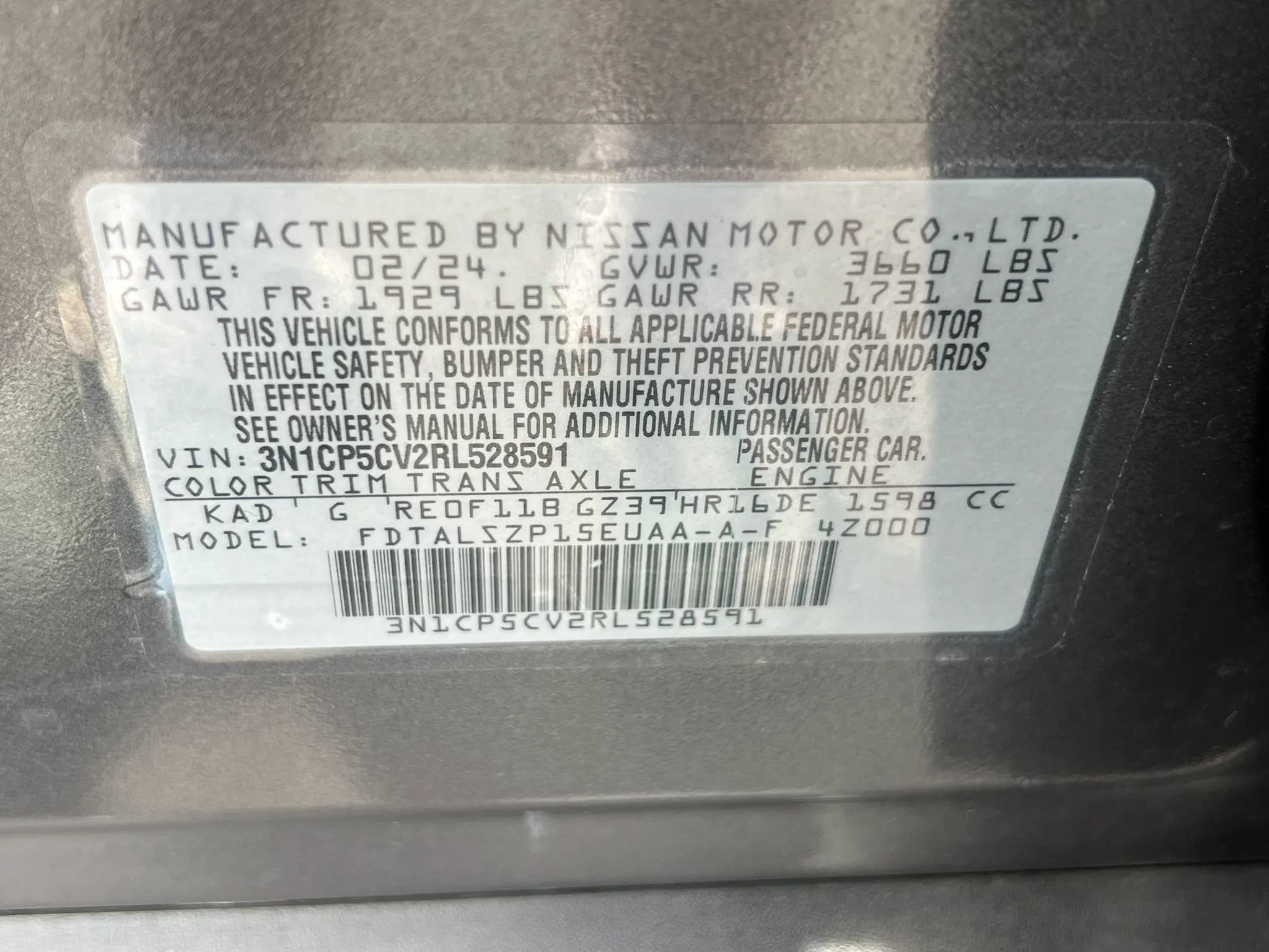 Used 2024 Nissan Kicks SV w/ Exterior Package FWD image 32