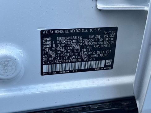 New 2027 Honda HR-V EX-L image 33