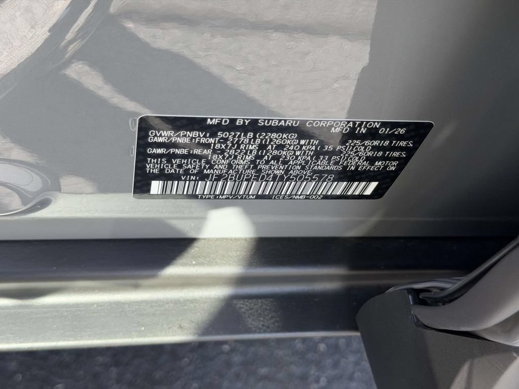 Certified 2026 Subaru Outback Touring AWD/4WD image 27