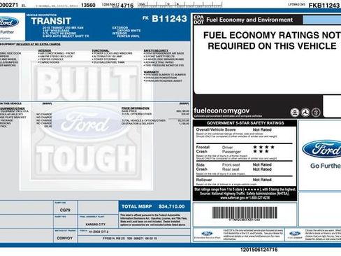 Used 2015 Ford Transit 250 148 Medium Roof RWD image 10