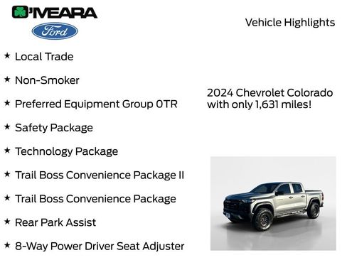 Used 2024 Chevrolet Colorado Trail Boss w/ Technology Package image 8