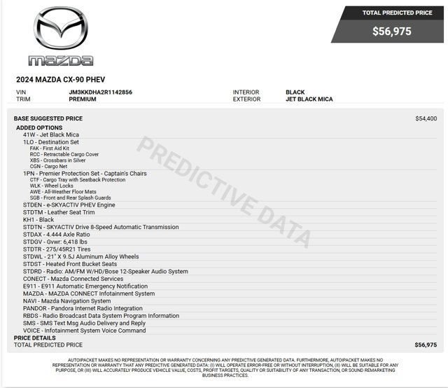 Used 2024 MAZDA CX-90 Plug-In Hybrid w/ Premium Pkg AWD/4WD image 4
