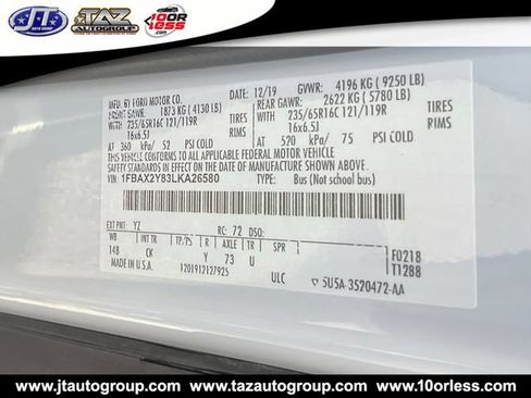 Used 2020 Ford Transit 350 XLT RWD image 14