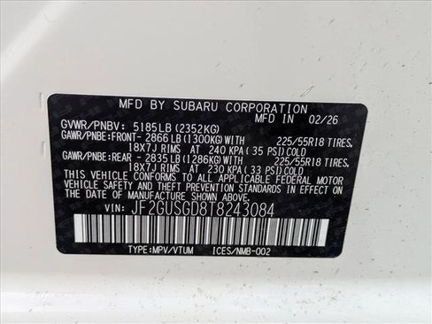 New 2026 Subaru Crosstrek 2.5i Sport AWD/4WD image 19
