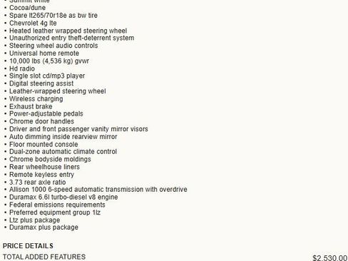 Used 2019 Chevrolet Silverado 2500 LTZ w/ Duramax Plus Package image 8