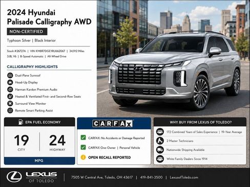 Used 2024 Hyundai Palisade Calligraphy AWD/4WD image 1