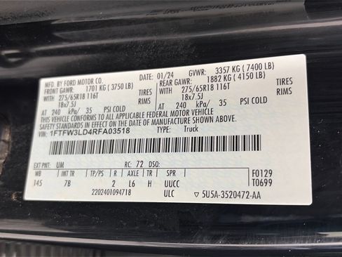 Certified 2024 Ford F150 XLT w/ Mobile Office Package AWD/4WD image 9