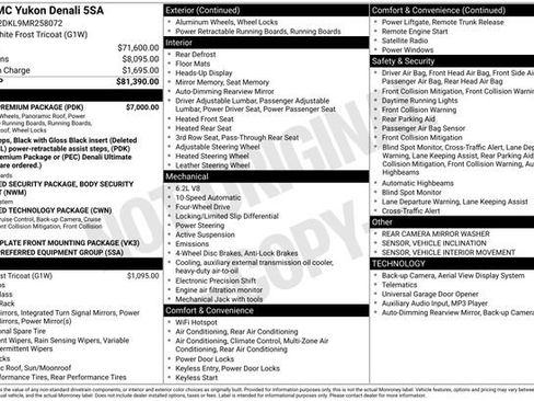 Used 2021 GMC Yukon Denali w/ Denali Premium Package image 6