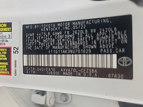 Used 2022 Toyota Camry SE FWD image 38