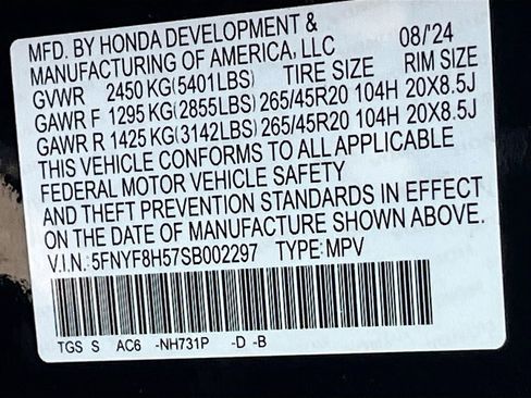 Used 2025 Honda Passport EX-L image 30