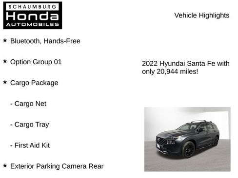 Used 2022 Hyundai Santa Fe XRT w/ Cargo Package image 7