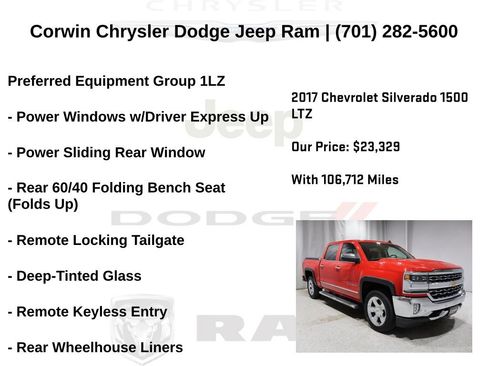 Used 2017 Chevrolet Silverado 1500 LTZ w/ Sport Package image 6