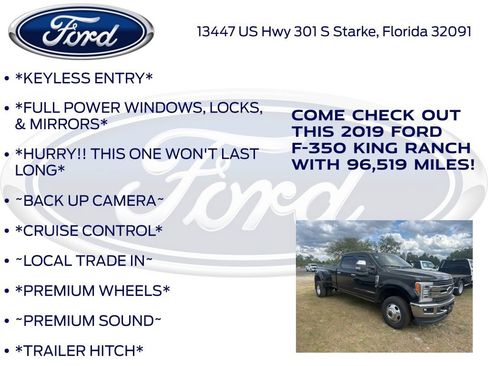 Used 2019 Ford F350 King Ranch w/ King Ranch Ultimate Package AWD/4WD image 4