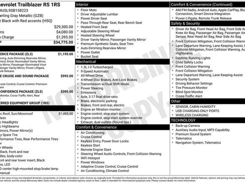 Used 2025 Chevrolet TrailBlazer RS w/ Convenience Package image 21