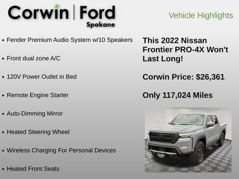 Used 2022 Nissan Frontier PRO-4X w/ Pro-4X Premium Package AWD/4WD image 24