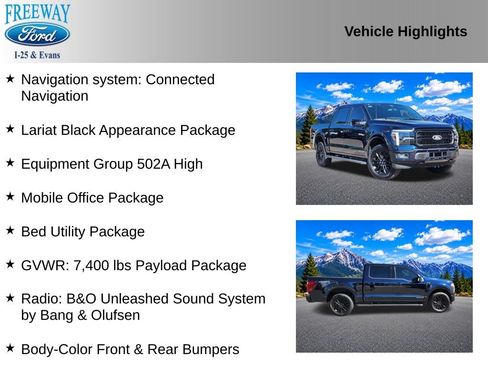 Used 2025 Ford F150 Lariat w/ Equipment Group 502A High AWD/4WD image 2