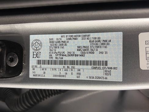 Used 2024 Ford F150 Tremor w/ Bed Utility Package AWD/4WD image 9