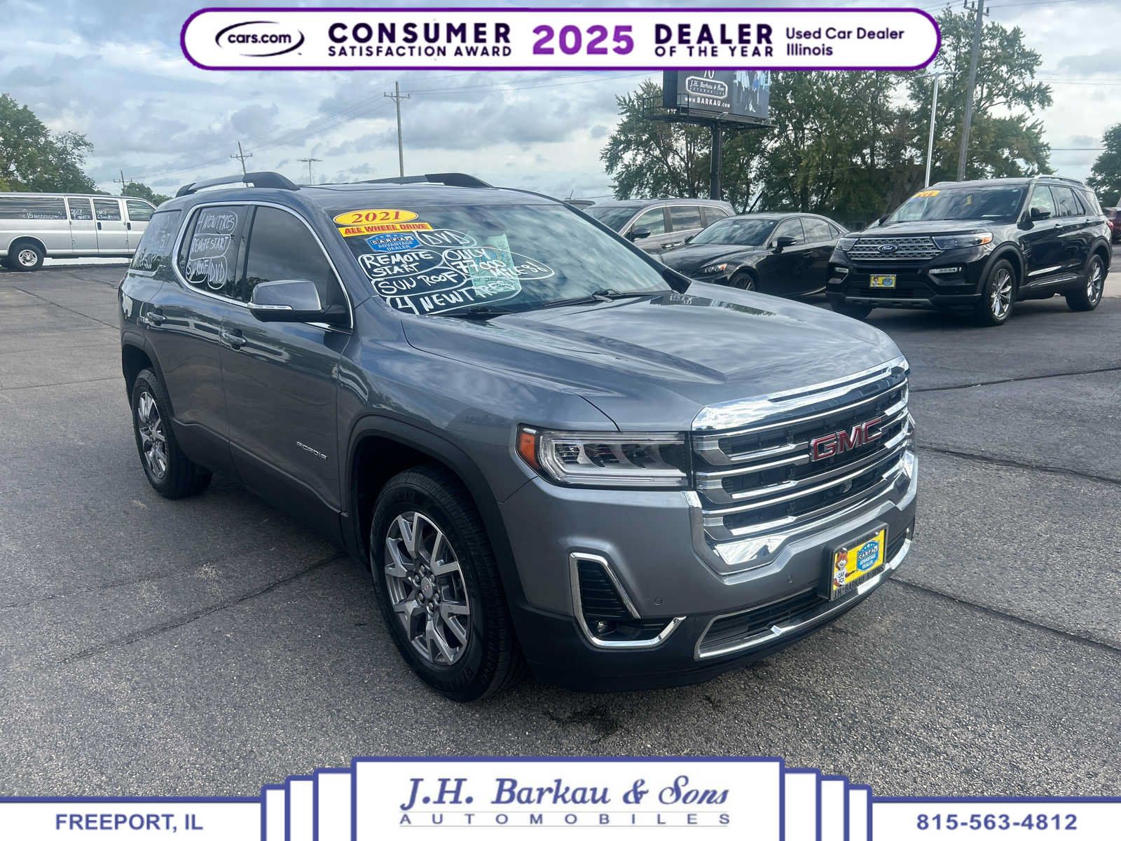 Used 2021 GMC Acadia SLT w/ Premium Package AWD/4WD image 1