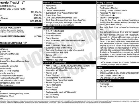 Used 2019 Chevrolet Trax LT w/ LT Convenience Package FWD image 17
