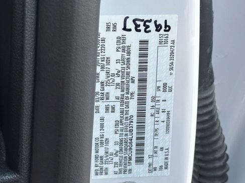 Certified 2020 Ford Escape SE AWD/4WD image 25