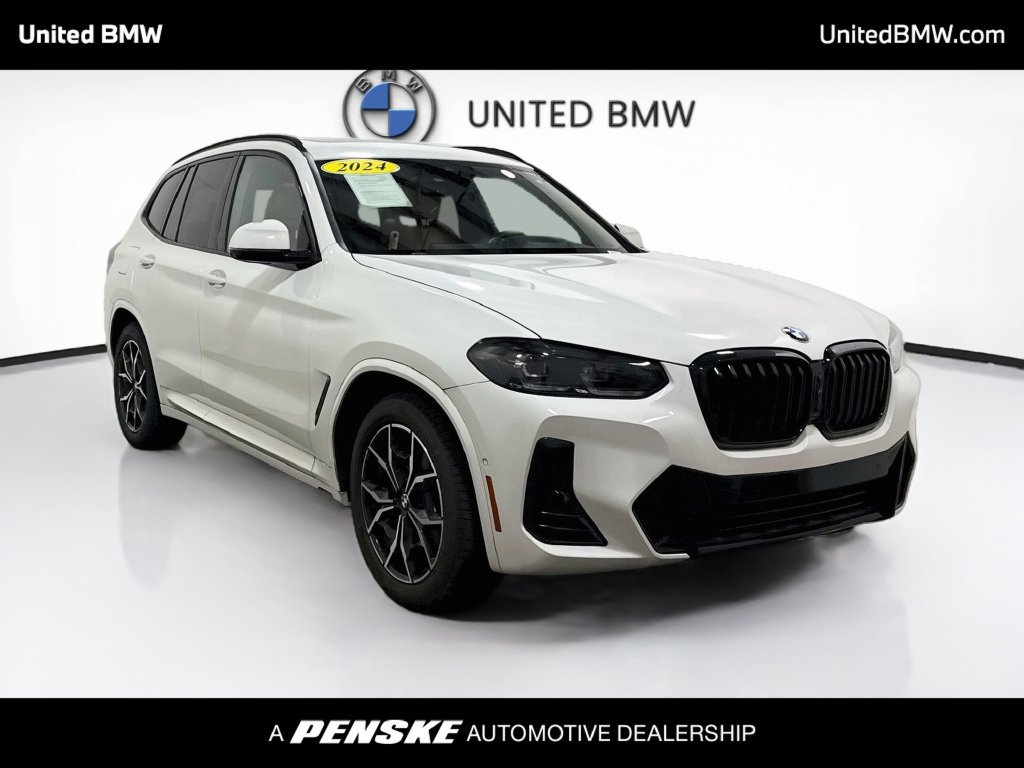 Certified 2024 BMW X3 sDrive30i w/ M Sport Package RWD image 3