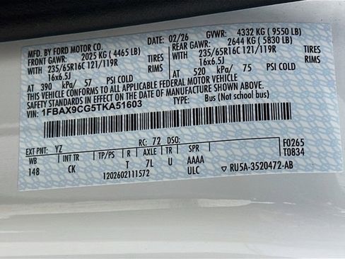 New 2026 Ford Transit 350 XLT AWD/4WD image 30