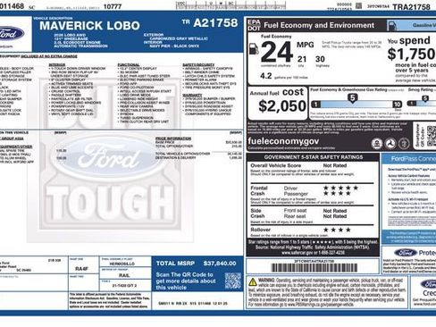 New 2026 Ford Maverick Lobo AWD/4WD image 6