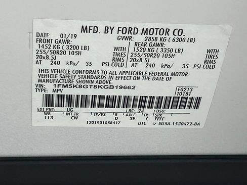 Used 2019 Ford Explorer Sport w/ Equipment Group 401A AWD/4WD image 48