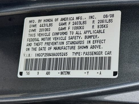 Used 2009 Honda Accord EX-L image 12