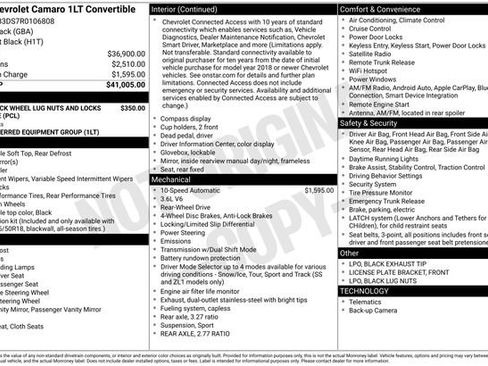 Certified 2024 Chevrolet Camaro LT RWD image 6