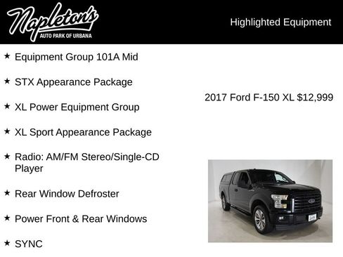 Used 2017 Ford F150 XL w/ Equipment Group 101A Mid AWD/4WD image 15
