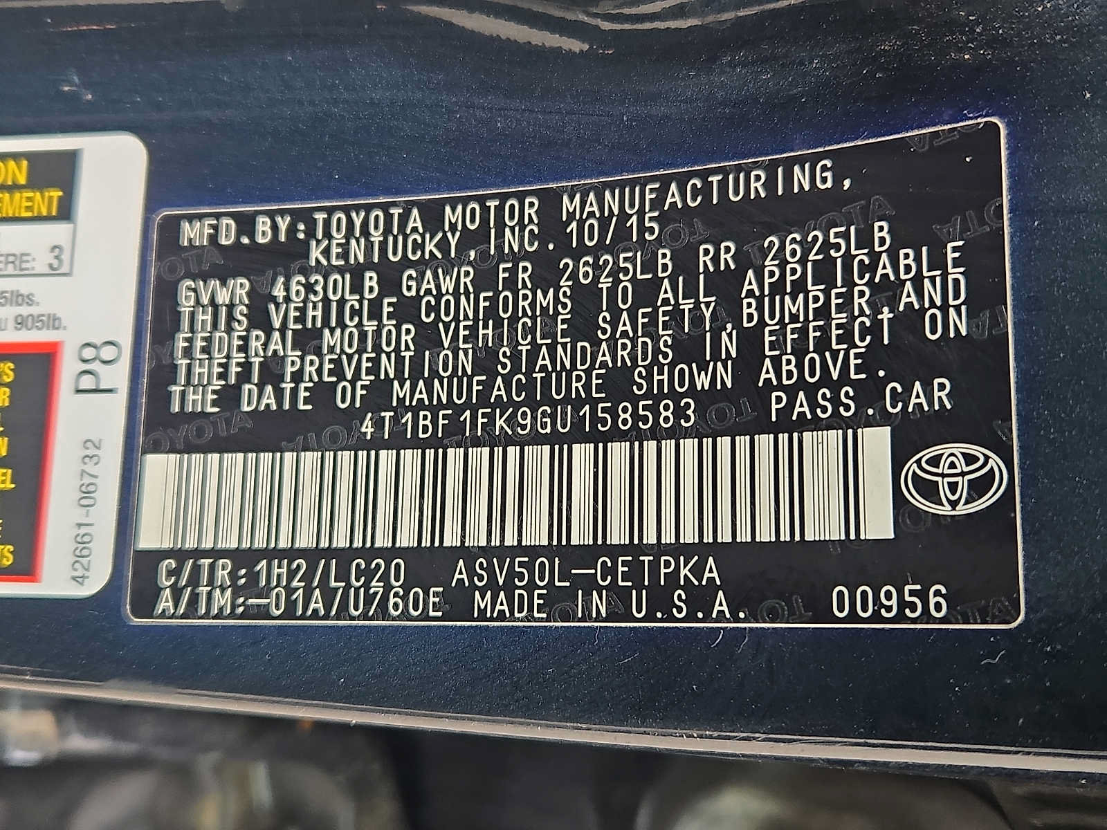 Used 2016 Toyota Camry XSE w/ Moonroof Package FWD image 28