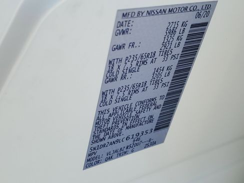 Certified 2020 Nissan Pathfinder S image 32