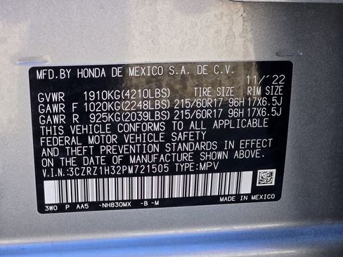 Certified 2023 Honda HR-V LX image 31