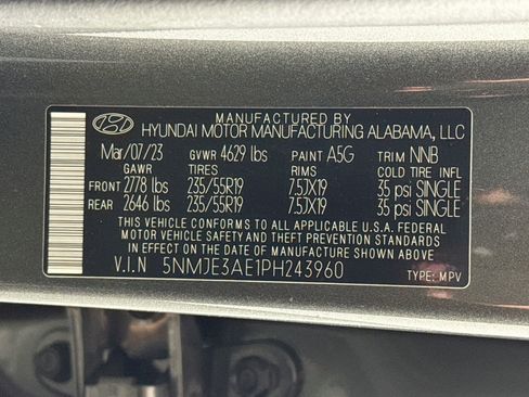 Used 2023 Hyundai Tucson Limited w/ Cargo Package FWD image 37
