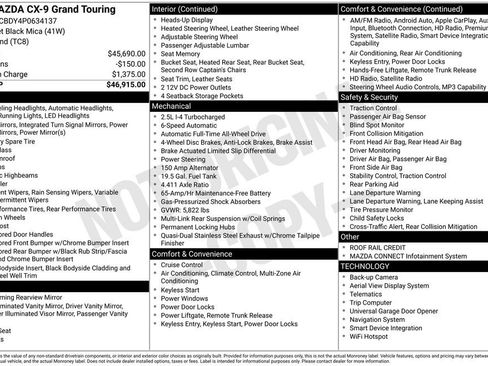 Used 2023 MAZDA CX-9 Grand Touring image 19