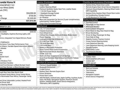 Used 2023 Hyundai Kona N FWD image 54