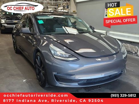 Used 2019 Tesla Model 3 Long Range AWD/4WD image 1