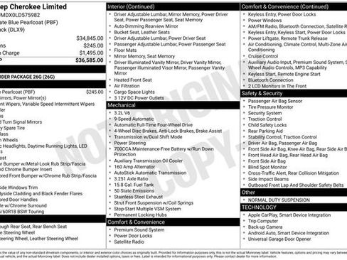 Certified 2020 Jeep Cherokee Limited image 37