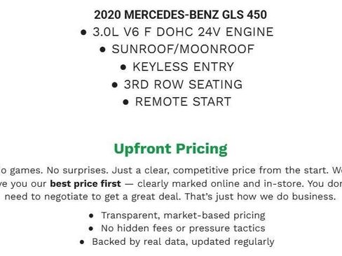 Used 2020 Mercedes-Benz GLS 450 4MATIC image 2