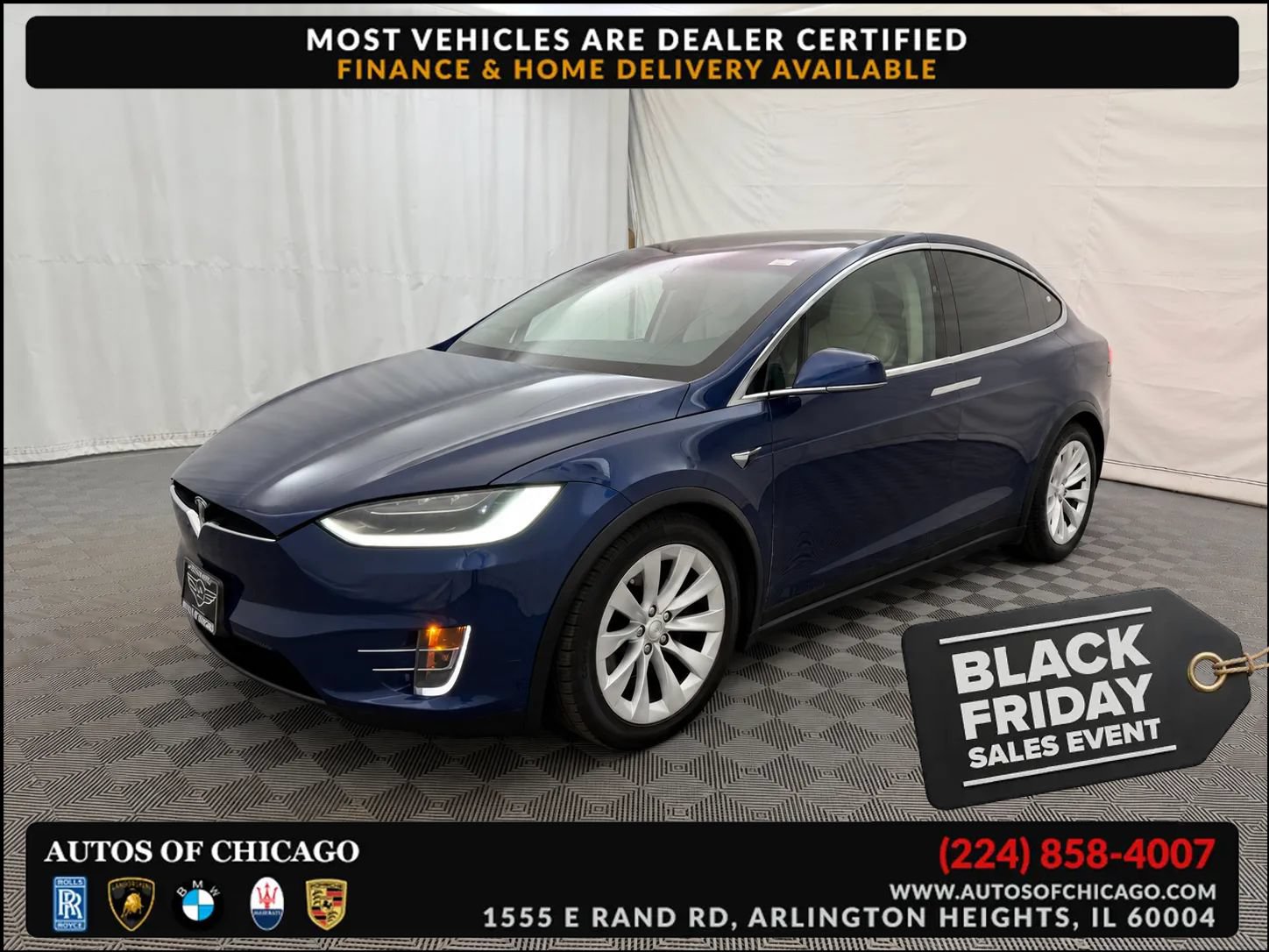Used 2018 Tesla Model X 75D AWD/4WD image 1