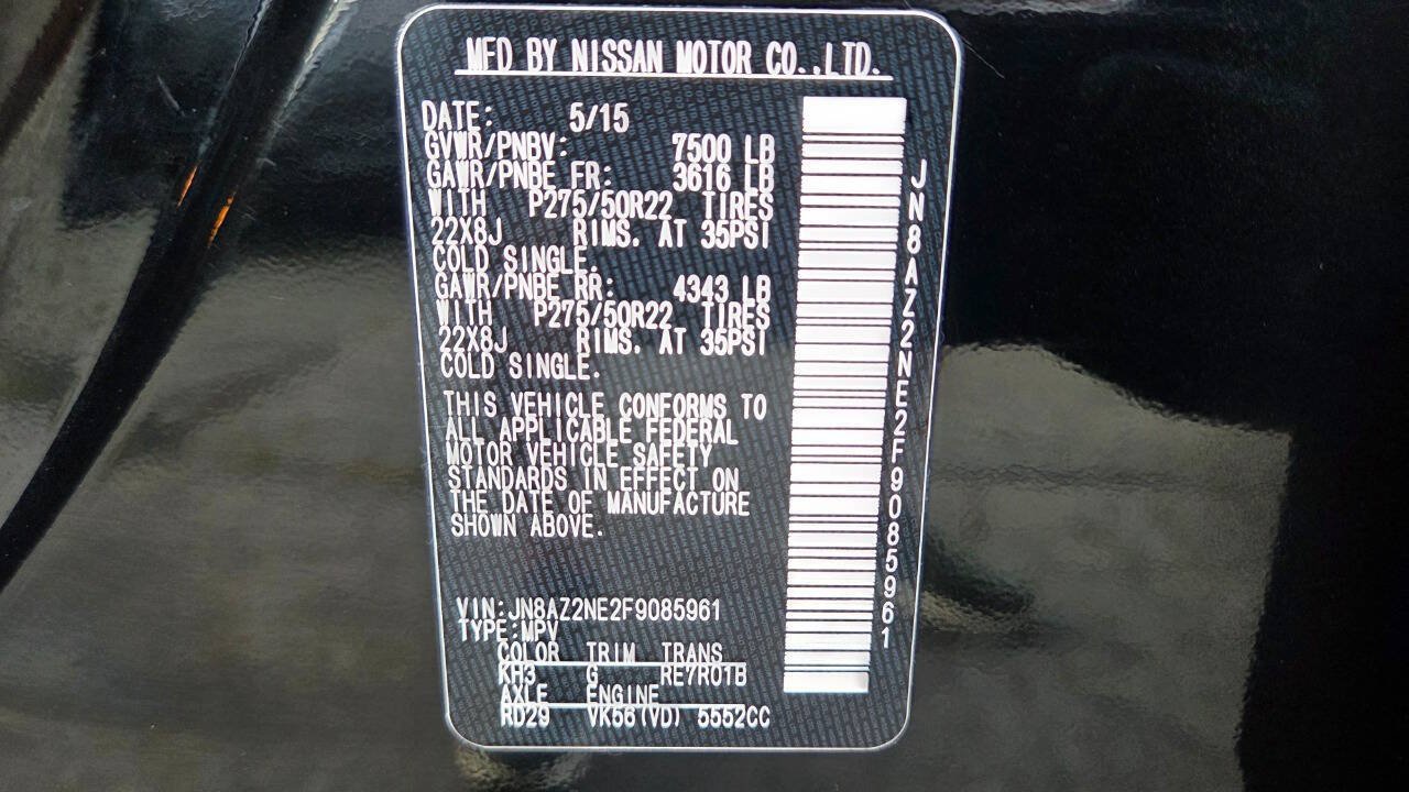 Used 2015 INFINITI QX80 4WD w/ Deluxe Technology Package image 60