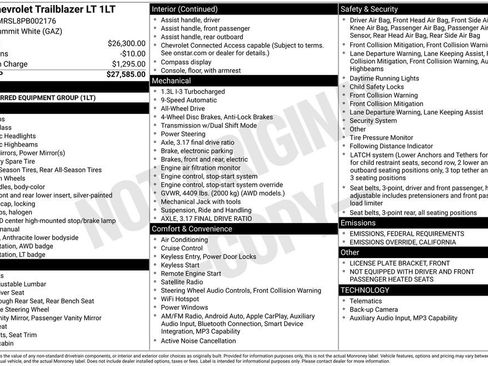 Used 2023 Chevrolet TrailBlazer LT image 9