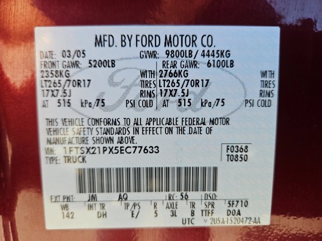 Used 2005 Ford F250 XLT AWD/4WD image 24