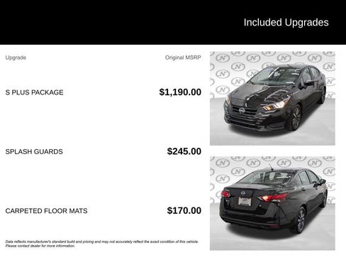 Used 2023 Nissan Versa S w/ S Plus Package FWD image 3