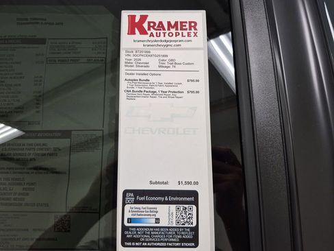 New 2026 Chevrolet Silverado 1500 Custom Trail Boss w/ LPO, Dark Essentials Package image 35