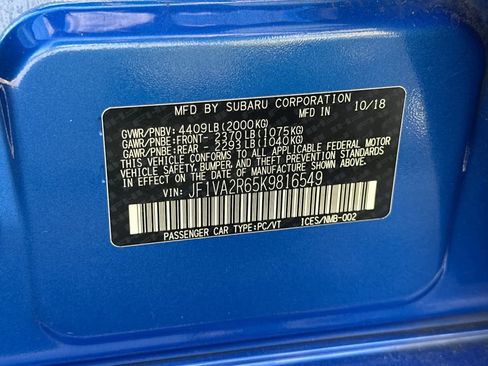 Used 2019 Subaru WRX STI image 26