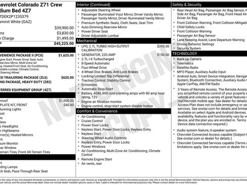 Certified 2023 Chevrolet Colorado Z71 w/ Z71 Convenience Package 2 AWD/4WD image 35